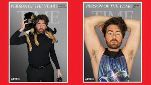 Concours de la meilleure pose avec votre chien inspiré par la couverture Time de Taylor Swift